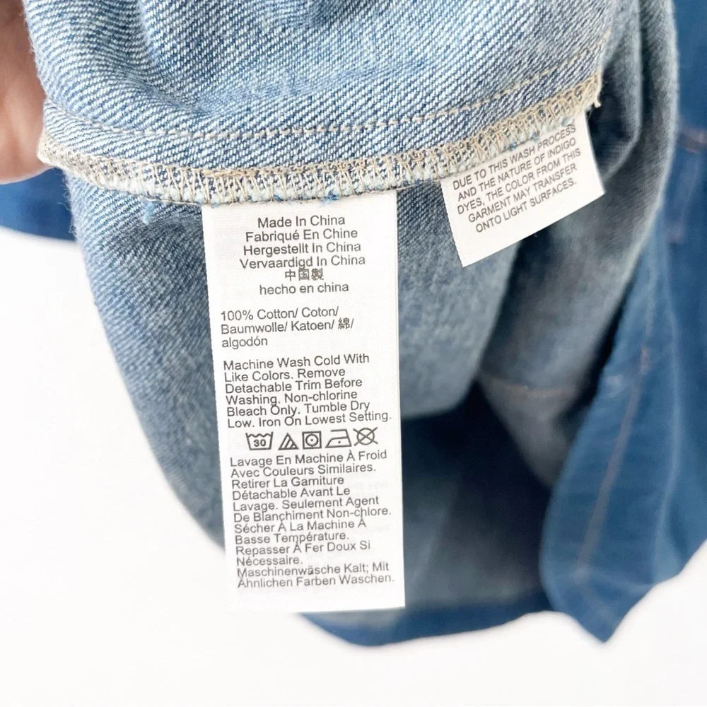 J.Crew Harbor Indigo Denim Lace-Up Front Casual Utility Pockets 90s Mini Dress